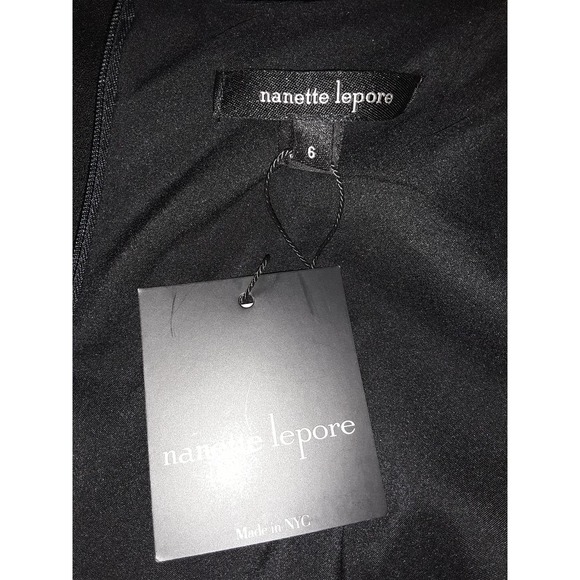 NWT Nanette Lepore Asymmetrical CAN CAN Side Ruffle Midi Dress MSRP $378 - Picture 5 of 9